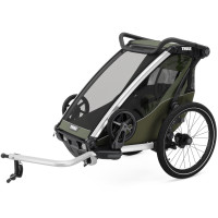 Chariot 1 place Lite "Vintage Green" (Remorque-vélo, Poussette & Jogger)