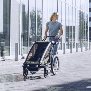 Chariot Thule Lite 1 place "Vintage Green" (Remorque-vélo, Poussette & Jogger)