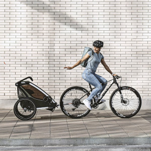 Chariot Thule Lite 1 place "Vintage Green" (Remorque-vélo, Poussette & Jogger)