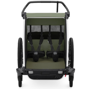 Chariot Thule Lite 2 places "Vintage Green" (Remorque-vélo, Poussette & Jogger)