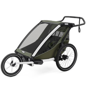 Chariot Thule Lite 2 places "Vintage Green" (Remorque-vélo, Poussette & Jogger)