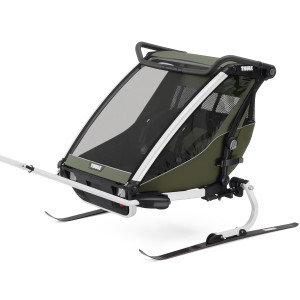 Chariot Thule Lite 2 places "Vintage Green" (Remorque-vélo, Poussette & Jogger)