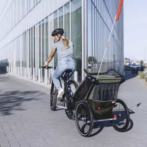 Chariot Thule Lite 2 places "Vintage Green" (Remorque-vélo, Poussette & Jogger)