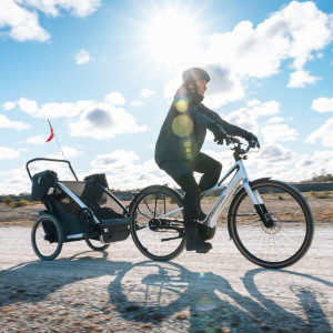 Chariot Cross 2 places G3 "Dark Slate" (Remorque-vélo, Poussette & Jogger) (2024) Thule