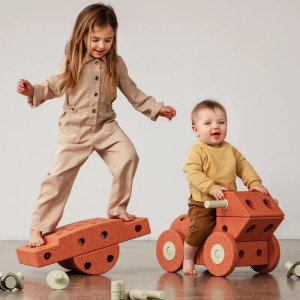 Jeu de construction évolutif Dreamer Kit "Burnt Orange / Dusty Green" (34 pièces)