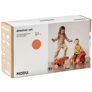Jeu de construction évolutif Dreamer Kit "Burnt Orange / Dusty Green" (34 pièces)