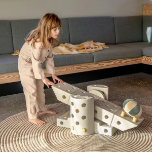 Jeu de construction évolutif Dreamer Kit "Sand Grey / Honey Yellow" (34 pièces)