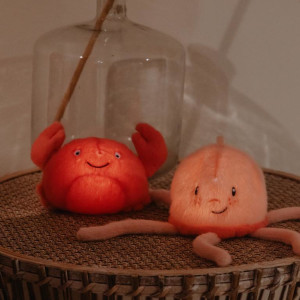 Veilleuse en peluche "Colette la Pieuvre" (28 cm) Atelier Pierre