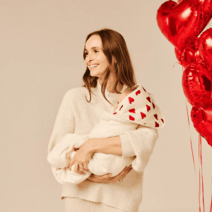 Cape de bain en gaze de coton Capsule "Coeur" (0-8 ans) Bebel