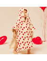 Poncho de bain en gaze de coton Capsule "Coeur" (2-6 ans)