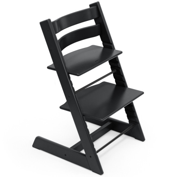 Chaise haute  enfant évolutif tripp trapp en bois Noir Stokke