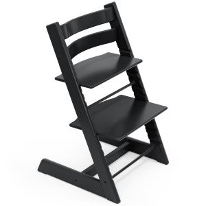 Chaise haute  enfant évolutif tripp trapp en bois Noir Stokke