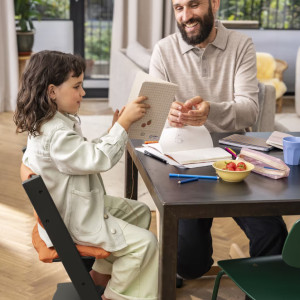 Chaise haute  enfant évolutif tripp trapp en bois Noir Stokke