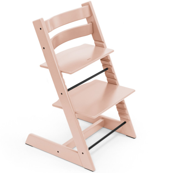 Chaise Haute Tripp Trapp "Rose Serein" en bois de hêtre