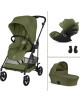  Pack Trio Poussette Melio Carbon 6 "Moss Green" + Nacelle + Cloud G3 Plus (2026)