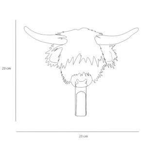 Patère en Peluche "Vache écossaise"