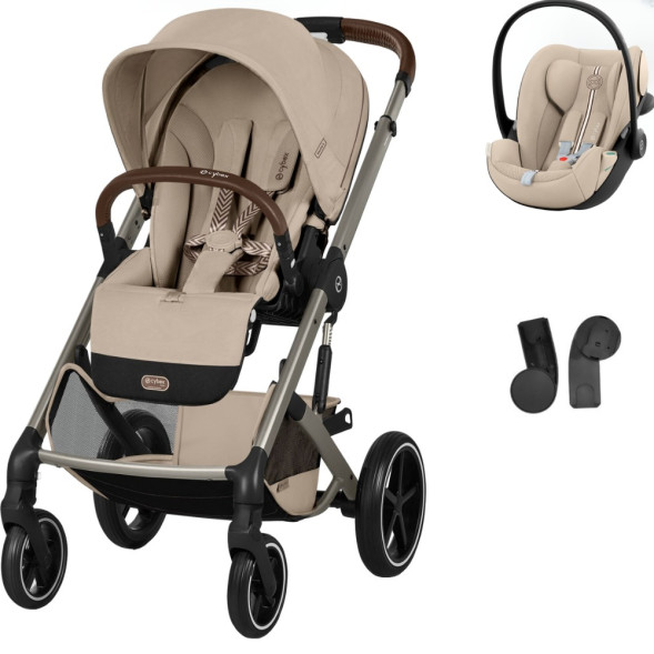  Pack Duo Poussette Balios S Lux 4 "Almond Beige" + Cloud G3 Plus