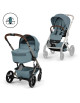  Pack Duo Poussette Balios S Lux 4 "Stormy Blue" + Nacelle Pliable