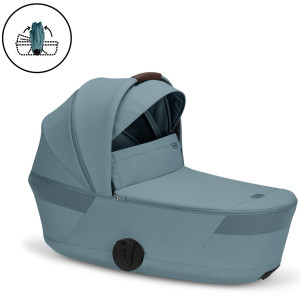  Pack Duo Poussette Cybex Balios S Lux 4 "Stormy Blue" + Nacelle Pliable