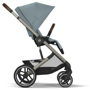  Pack Duo Poussette Cybex Balios S Lux 4 "Stormy Blue" + Nacelle Pliable