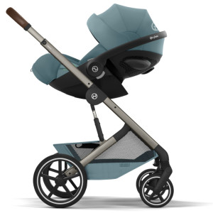 Pack Duo Poussette Cybex Balios S Lux 4 "Stormy Blue" + Nacelle Pliable