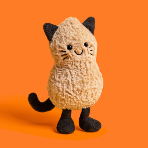 Peluche Amuseables Cacahuète "Cat" (12 cm) Jellycat