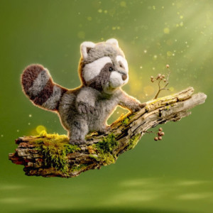 Peluche Trixiwoo le Raton-Laveur (24 cm)