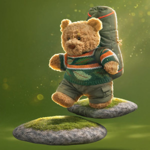 Peluche Ours Bartholomew "Randonnée" (26 cm) Jellycat
