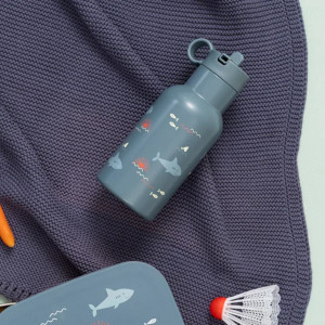 Gourde enfant en inox isotherme (350 ml) "Shark" Fresk