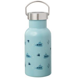Gourde enfant en inox isotherme (350 ml) "Sous-Marin" Fresk
