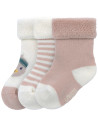 Chaussettes bébé (4-12 mois) en coton bio bouclette "Canard" (x3)
