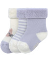 Chaussettes bébé (4-12 mois) en coton bio bouclette "Chat" (x3)