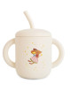 Tasse d'apprentissage avec paille en silicone "Souris Féerique"