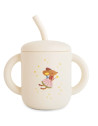 Tasse d'apprentissage avec paille en silicone "Souris Féerique"