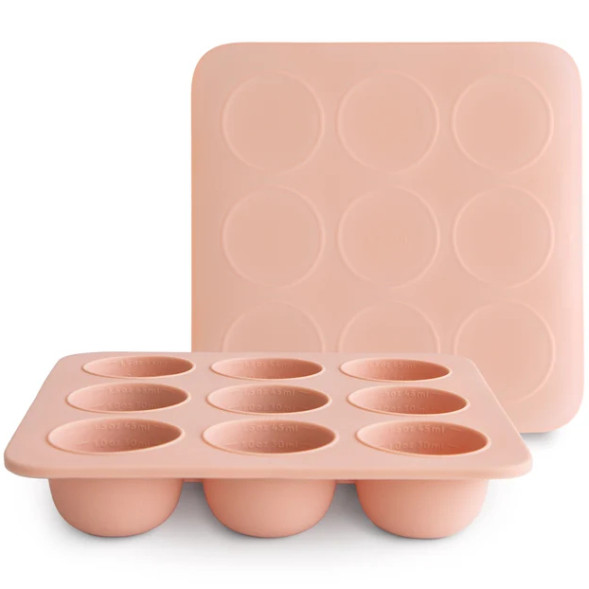 Bac à congélation en silicone pour bébé "Rose Blush"