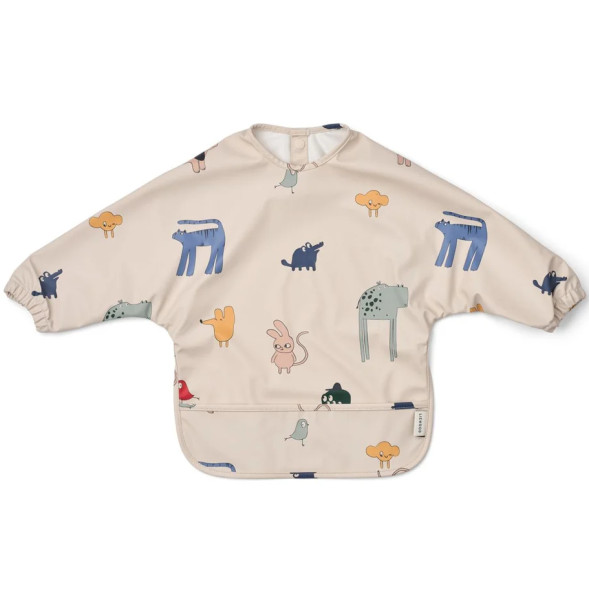 Bavoir bébé manches longues imperméable (12-36 mois) Merle "Imagine" Liewood