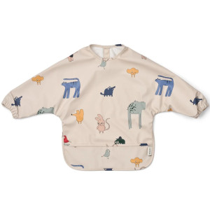 Bavoir bébé manches longues imperméable (12-36 mois) Merle "Imagine" Liewood