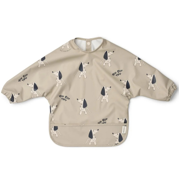 Bavoir bébé manches longues imperméable (12-36 mois) Merle "Dakota Dog" Liewood