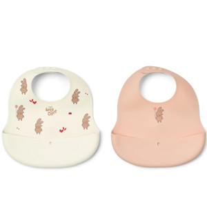 Bavoirs bébé à poche en silicone Ember "Wild Child" (6-36 mois) (x2) Liewood