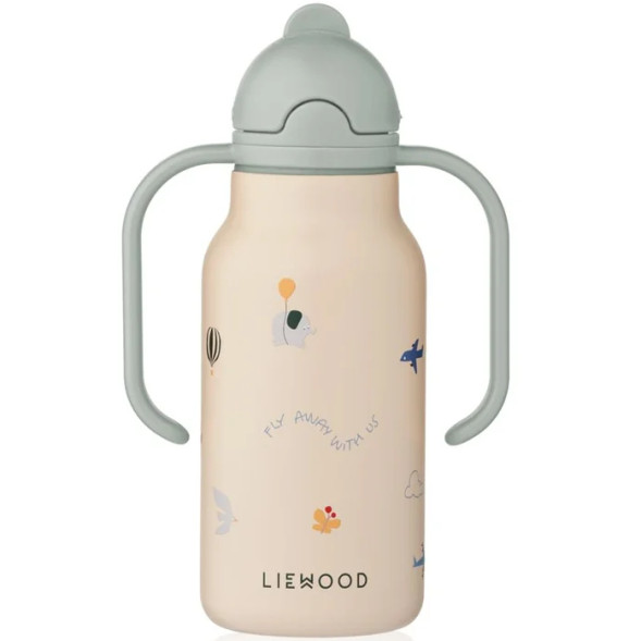 Gourde à poignées en inox isotherme (250ml) Kimmie "Flying"