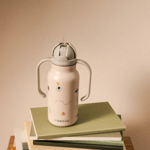 Gourde à poignées en inox isotherme (250ml) Kimmie "Flying" Liewood