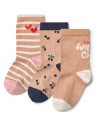 Chaussettes courtes enfant en coton Silas "Berry Multi Mix" (x4) Liewood