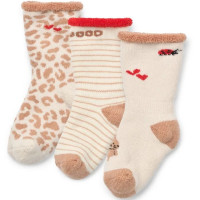 Chaussettes bébé en coton bouclette Eloy "Wild Child Multi Mix" (x3)