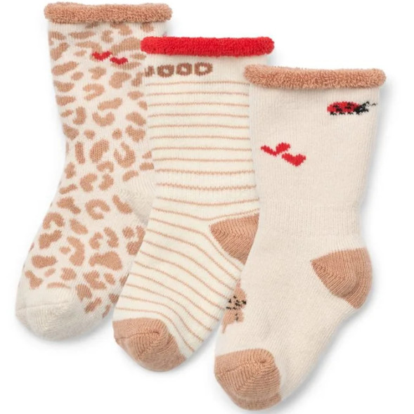Chaussettes bébé en coton bouclette Eloy "Wild Child Multi Mix" (x3)