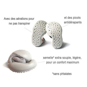 Chaussons Chaussettes enfant "Woushy" Collégien