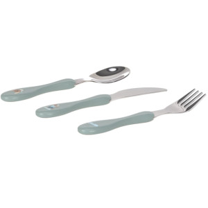 Set de 3 couverts en inox enfant Tiny Team Chien" (x3) Lassig