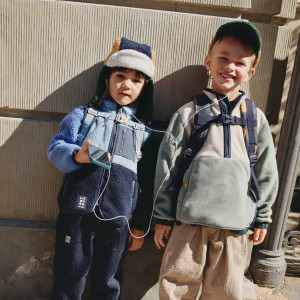 Chapka en polaire Bravo "Classic Navy Multi Mix" (Bébé & Enfant) Liewood