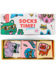 Pack Chaussettes enfant (4-6 ans) en coton bio "Cats"