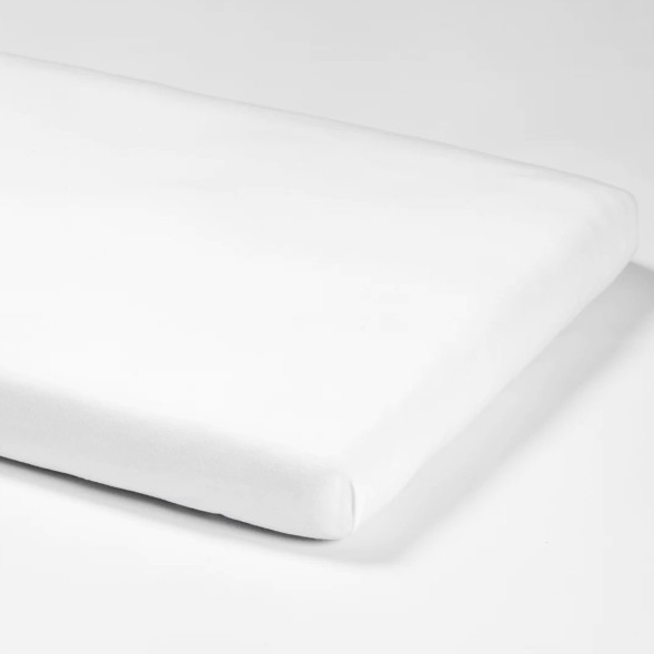 Drap housse 50x83 coton bio "Blanc"