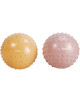 Balles sensorielles "Rosé et Chamois" (15 cm)